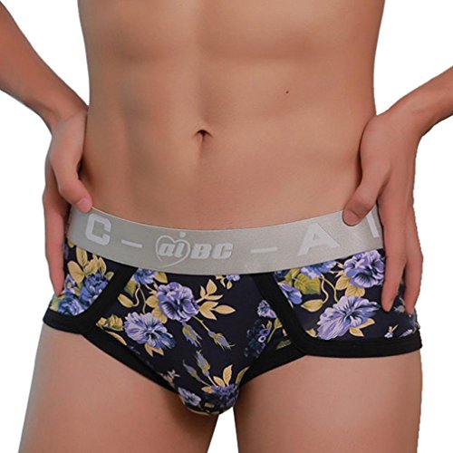 Mens Cute Underwear Underpant Cartoon Print Soft Cotton Brief Sleepwear Shorts Zulmaliu