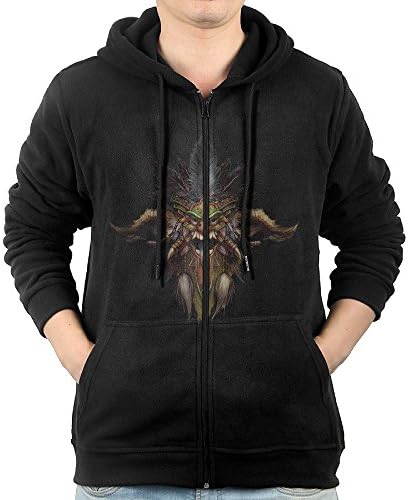 Man's Diablo III Witch Doctor Hooded Sweatshirt Zip-Front