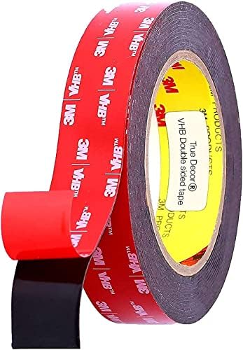 Double Sided 3m Adhesive Tape 1 Inch Width X 9 Ft Length 3m Vhb Heavy Duty Mounting Tape 3m Vhb Waterproof Foam Tape For Home Decor Office Decor By True Decor 1 In Double Sided 3m Adhesive Tape 1 Inch Width X 9 Ft Length 3m Vhb Heavy Duty Mounting Tape 3m Vhb Waterproof Foam Tape For Home Decor Office Decor By True Decor 1 In