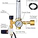 Co2 Regulator Hydroponics Emitter System with Solenoid Valve Accurate and Easy to Adjust Flow Meter Brass - Shorten up and Double Your Time for Harvesting