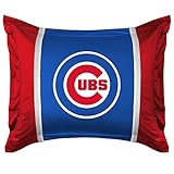 Chicago Cubs SIDELINES Jersey Material Pillow Sham