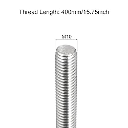 MECCANIXITY Fully Threaded Rod M10 x 400mm 1.5mm