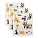DII Swedish Dishcloths for Kitchen & Cleaning, Reusable, Machine Washable & Dishwasher Safe, Biodegradable, 7.75 x 6.75, Cats Everywhere!, 3 Piece