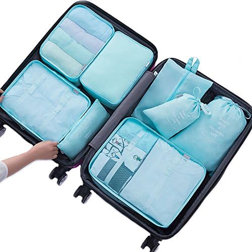 Cocoly 8 Set Travel Packing Cubes Luggage Packing Organizers Compression