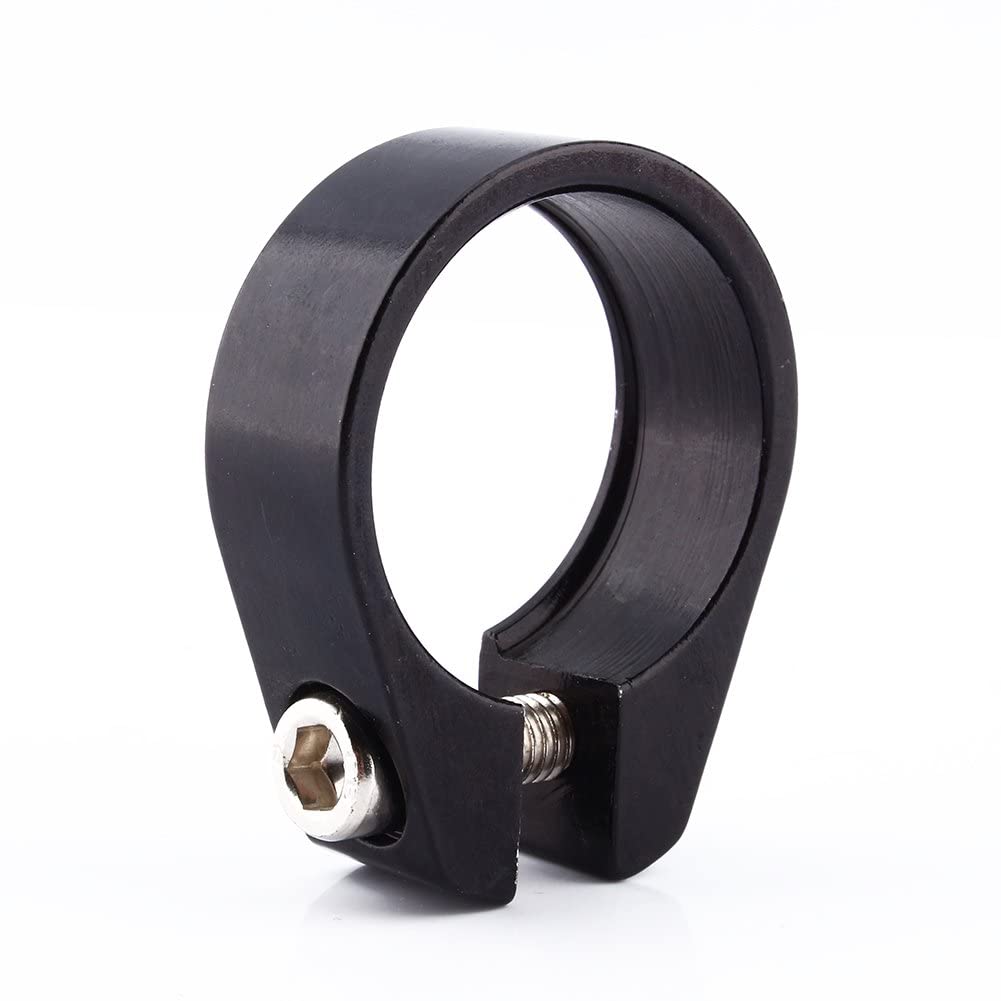 VGEBY 31.8mm Aluminium Seat Clamp, Quick Release Bike Seat Post Clamp, Fits for Most Aluminum Frame Bikes, Black