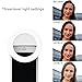 ELEWIUM Selfie Ring Light for Camera 36 LED Light for iPhone iPad Tablet Laptop Camera Sumsung Galaxy Photography Phones, Rechargable Battery,White