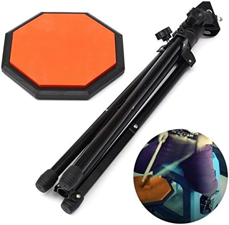8'' 21cm Rubber Dumb Drum Practice Pads Set with Stand