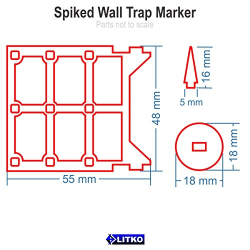 Fantasy RPG, Spiked Wall Trap Marker (1)