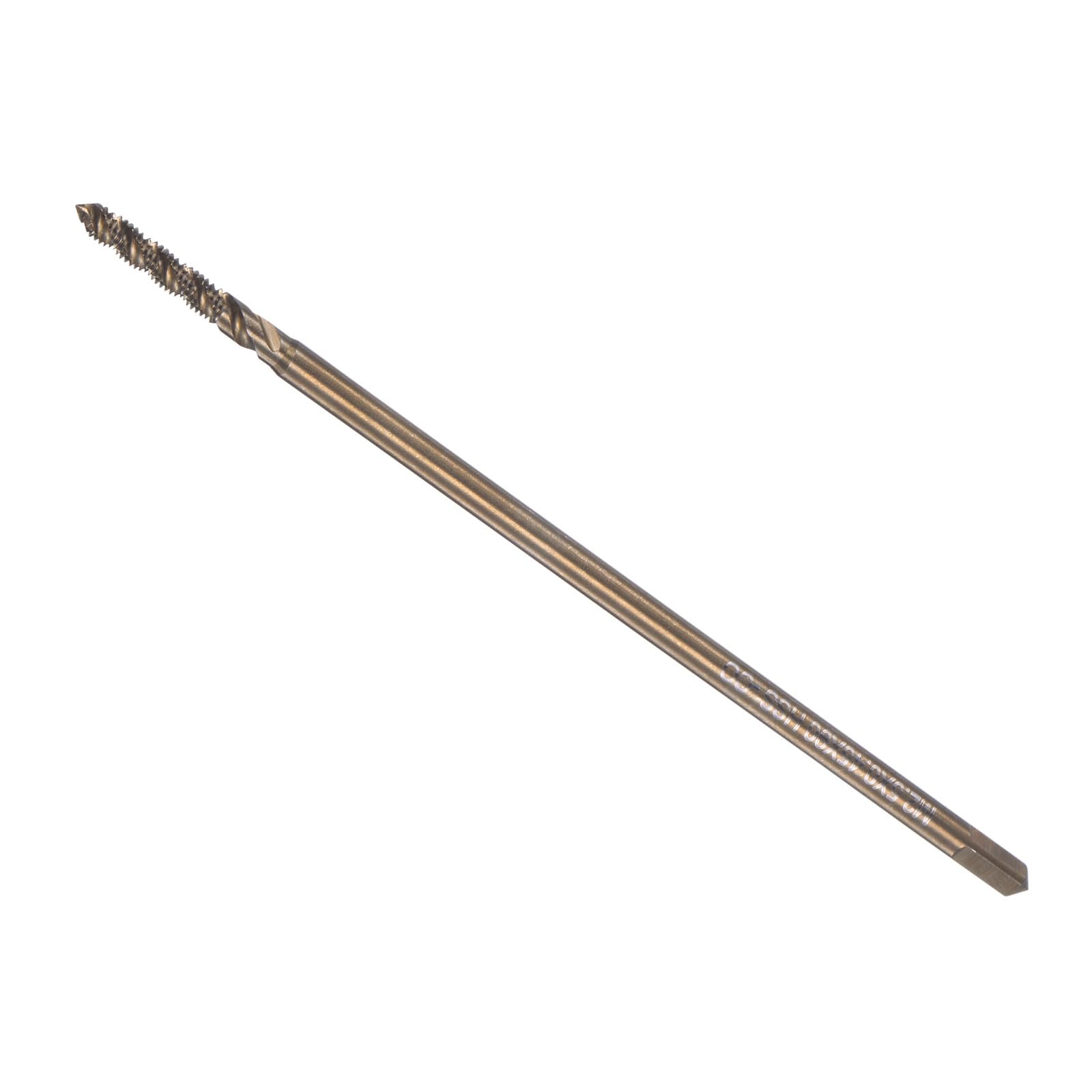 CoCud Spiral Flute Thread Tap, M2.5 x 0.45 Thread Size, Cobalt High Speed Steel Threading Tap - (Applications: for Drilling Tapping Aluminum Stainless Steel) — image 1