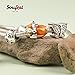 SOUFEEL Yellow Fox Charm 925 Sterling Silver Charms Animal Beads Fit European Bracelets Necklaces