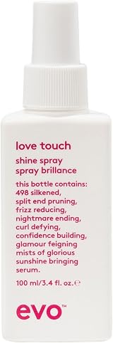 EVO Love Touch Shine Spray Hair Styling Mist Frizz Control High Shine 100mL view 1