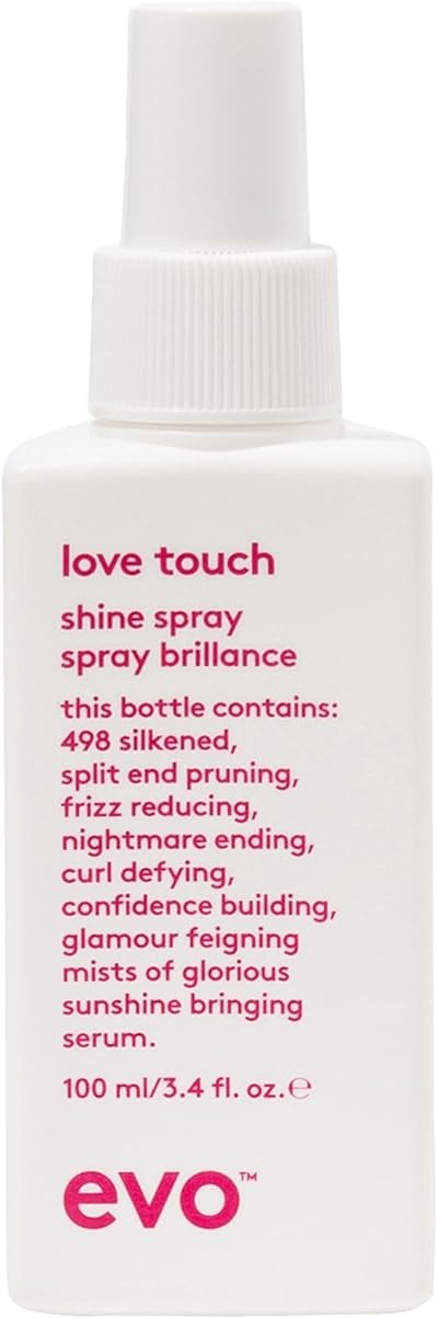 EVO Love Touch Shine Spray Hair Styling Mist Frizz Control High Shine 100mL