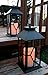 Decorative Lighed Lanterns - Black LED Decorative Lanterns with a Flameless Pillar Candle - Remote Control - 4 Hour Timer - Indoor Outdoor Lighting - Set of 2 - 13