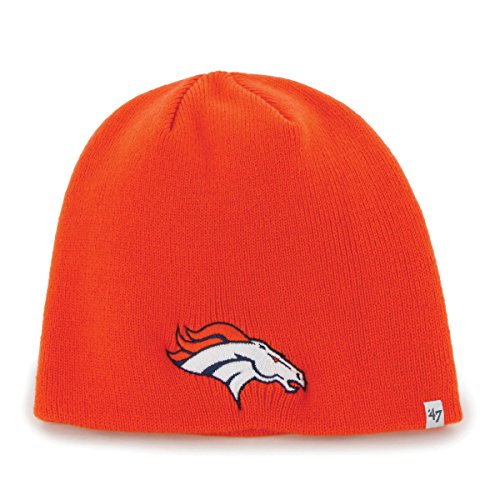 NFL Denver Broncos Youth Beanie Knit Hat, One Size, Orange