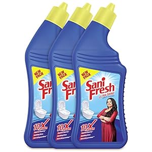 Sanifresh Ultrashine 1L Toilet Cleaner -1.5X Extra Strong Extra Clean (Pack of 3)
