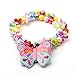 Butterfly Baby Toddler Girls Necklace Bracelet Set Colorful Kids Stretch Necklace Set