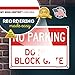 No Parking Do Not Block Gate Sign, 10x14 Inches, Rust Free .040 Aluminum, Fade Resistant, Made in USA by My Sign Center