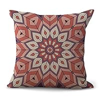 Lyzbbsoy Medallion Bohemian Boho Pattern Throw Pillow Covers Cases