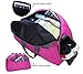 MIER 20 Inches Sports Gym Bag Travel Duffel Bag with Shoes Compartment for Women and Men (Pink)