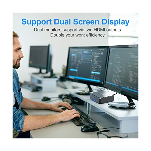 Mini-PC-Windows-10-Pro-ACEPC-6GB-Ram-120GB-mSATA-SSD-Intel-Celeron-J3455-4K-HD-Graphics-Mini-Computer-Dual-HDMIGigabit-EthernetDual-Band-Wi-FiBT-42-VESA-Mount Mini PC Windows 10 Pro, ACEPC 6GB Ram 120GB mSATA SSD Intel Celeron J3455 4K HD Graphics Mini Computer [ Dual HDMI…