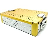 Instrument Sterilization Tray Box with Silicone mat 240mm*175mm*60mm Disinfection Sterilization ultrasonic Basket case ultrasonic Cleaning Washing Sterilization Trays opthalmic ENT