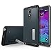 Spigen Slim Armor Galaxy Note 4 Case with Air Cushion Technology and Hybrid Drop Protection for Samsung Galaxy Note 4 2014 - Metal Slate