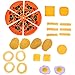 FUN LITTLE TOYS Play Food for Kids Kitchen, Pretend Food Plastic Food Toy for Toddlers, 49 pcs