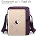 CoolBELL 10.6 inches shoulder bag Fabric messenger bag iPad carrying case Hand bag Tablet Briefcase Waterproof Oxford cloth laptop computer shoulder bag for iPad/Men/Women/College/Teen,Purple
