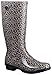 UGG Australia Women's Shaye Leopard Rain Boots, Black, 8