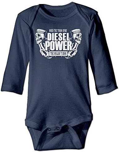 Diesel Power When The Turbo Spins Newborn Infant Fashion Bodysuit Baby Onesies Clothes Long Sleeve