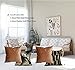 Kdays Faux Leather Crocodile Skin Tan Throw Pillow Cover Decorative Sofa Couch Cushion Covers Farmhouse Bohemian Decor Living Room Accent Modern Minimalist Vegan Pillow 18x18 Inches