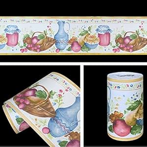 SimpleLife4U Removable Vinyl Wallpaper Border Peel & Stick Wall Borders