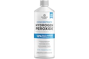 Hydrogen Peroxide 12% by Solace Labs | Household | Food Grade | Everyday Needs, Natural | 16 oz / 473ml (Pack of 1)