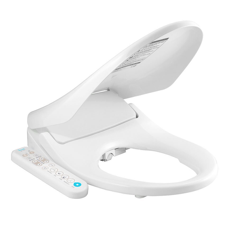 Inus Elongated Bidet Toilet Seat with Advanced Self-Cleaning Stainless Steel Nozzle, Tankless Direct Flow Instant Heating System, Smart Touch Panel, Adjustable Warm Water & Heated Seat Temperature.
