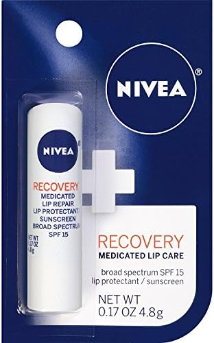 Nivea a Kiss of Recovery Medicated Lip Care SPF 15, NET Wt(0.17oz) Pack of 6