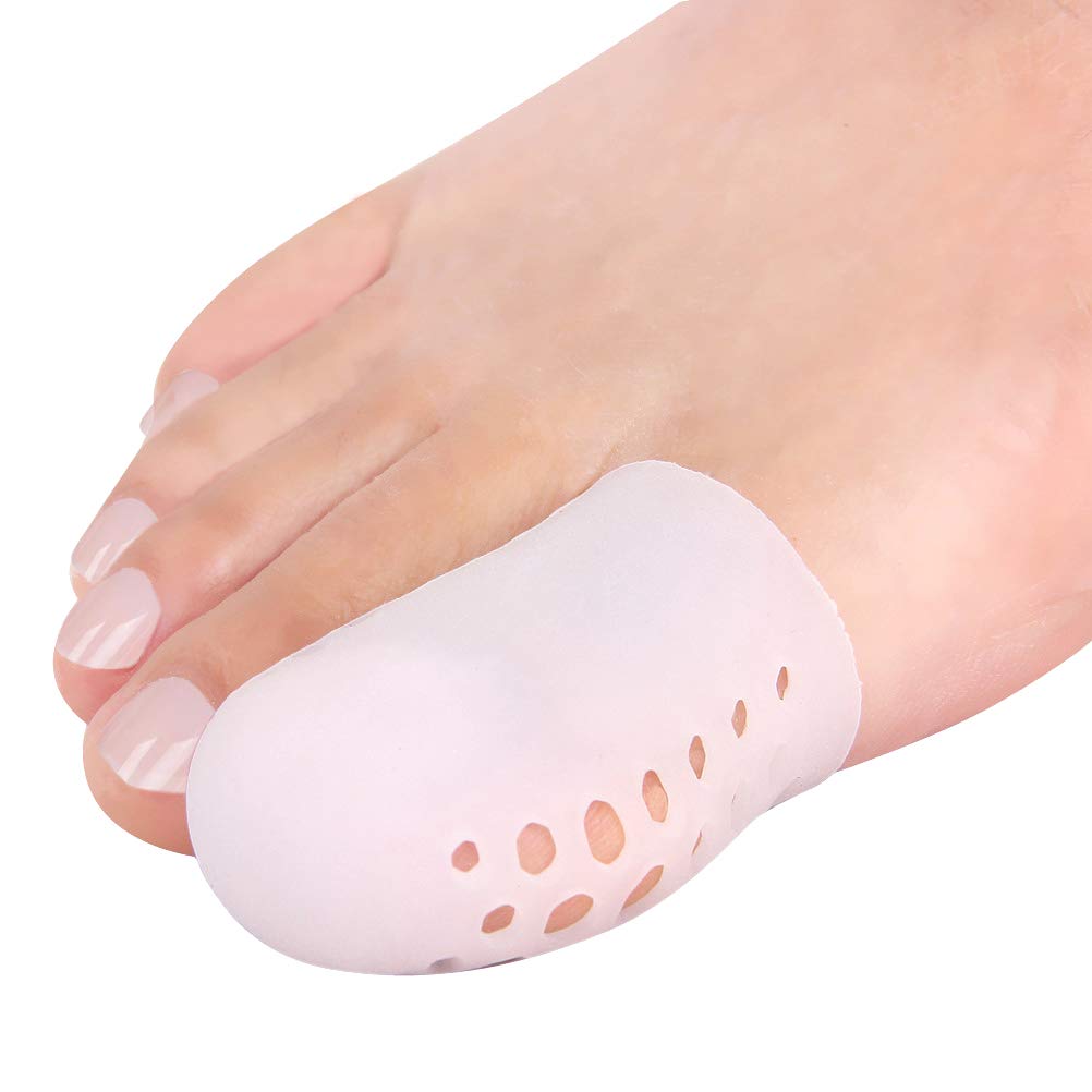 Big Toe Caps, 10Pcs Big Toe Protectors, Breathable Silicone Toe Protector, Provides Pain Relief from Corns, Blisters, Missing Or Ingrown Toenails for Woman and Man.