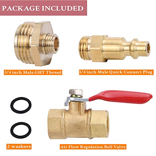 Winterize Blowout Adapter With 1/4 Male Quick Plug & 3/4