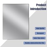 Abeillo 8Pcs 4.5"x6" Self Adhesive HD Acrylic Mirror Sheets Flexible Stickers view 6