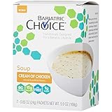 Bariatric Choice High Protein Soup Mix/Low-Carb Diet Soup - Cream of Chicken (7 Servings/Box) - Fat Free, Low Carb, Sugar Free