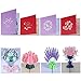 Antner Pop Up Cards Greeting Cards, 4 Romantic Bouquets 3D Cards Birthday Cards Thank You Cards Anniversary Cards Dating Cards Weddings Parties Thanksgiving Day Cards for All Occasions