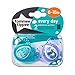Tommee Tippee Every Day Pacifiers, Symmetrical Design, BPA-Free Silicone Binkies, 6-18m, 2-Count
