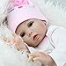 TraveT Art Dolls Realistic Lifelike Newborn Silicone Vinyl Reborn Gift Baby Dolls Handmade Full Body