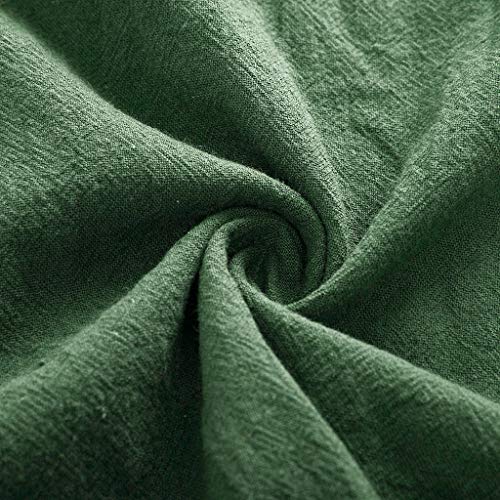 Cute Tops for Women,YEZIJIN Womens Casual Sleeveless Solid Linen Sling Vest Blouse Casual Shirt Tops for Teen Girls Green