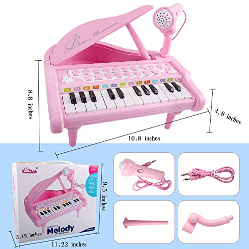 6 Piano+Girls+Keyboard+Microphone1+4+Christmas