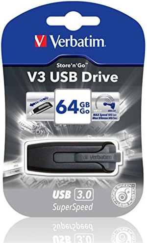 Verbatim 64GB Store 'n' Go USB 3.0 Flash Drive Transfer Speeds Up To 100MB/s