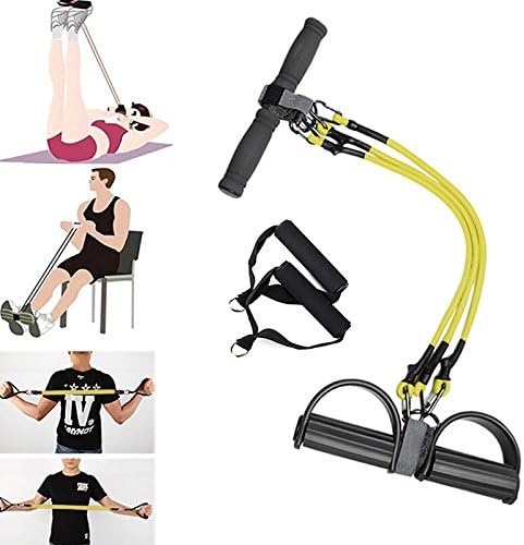 Ablita Fitness Resistance Pull Ropes Foot Bands Latex Pedal Exerciser Women Men Sit Up Yoga Equipment