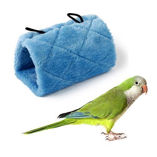 Buy Blue Bird Parrot Budgie Nest Shed Fluffy Warm Suspended Hut Toybirdnests S by HappyDaddy