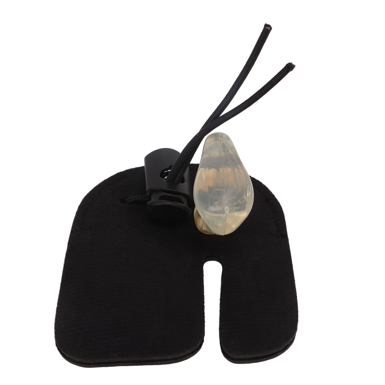 HERCHR 8.5x7x3.6cm / 3.3x2.8x1.4in Archery Finger Tab, Leather Double Layer Finger Protective Guard Pad Fingers Protector Archery Thumb Ring for Recurve Bow and Arrow Shooting Practice Gear