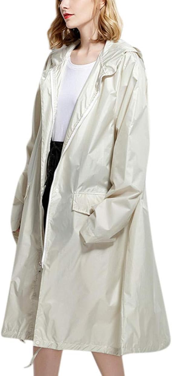 Women Raincoat Casual Hoodies Rain Jackets Outdoor Waterproof Windproof