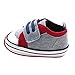 Kuner Baby Boys and Girls Cotton Rubber Sloe Outdoor Sneaker First Walkers Shoes (12.5cm(6-12months), Gray)
